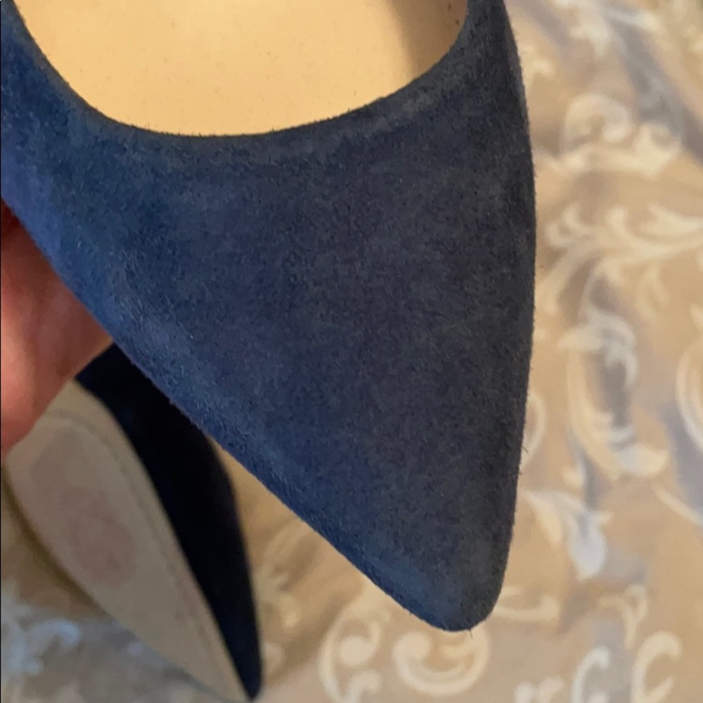 Blue Suede Pumps - Picture 8 of 8